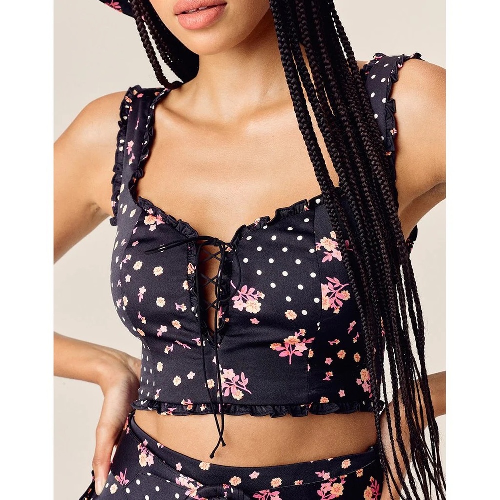 For Love and Lemons Camellia Crop Top